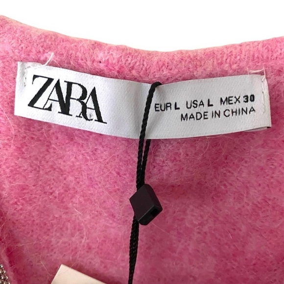 Zara Wool Alpaca Beaded Strappy Dress Size Large - Picture 11 of 15